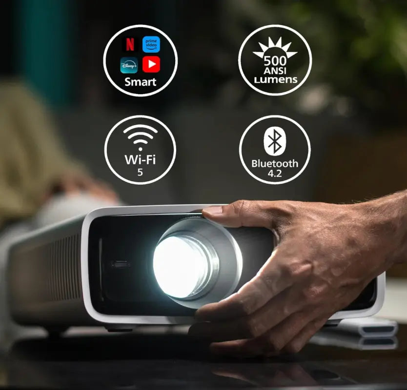 Videoproiettore Philips NEOPIX 550 SMART. Full HD 1080p . 100 pollici. Bianco