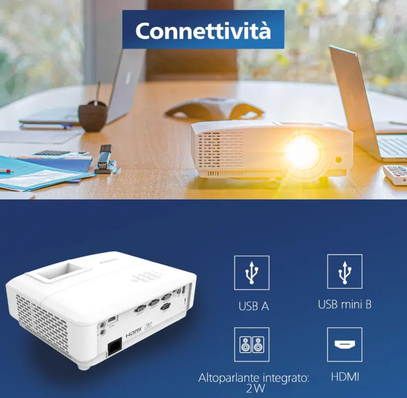 Videoproiettore Philips, Propix 650, Proiettore Professionale Correzione delle immagini avanzata