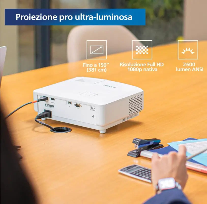Videoproiettore Philips, ProPix 860, Proiettore professionale LED, DLP