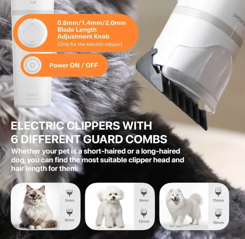 Neakasa - Kit di toelettatura S1 Pro 8-in-1 con aspiraperli per cani / gatti