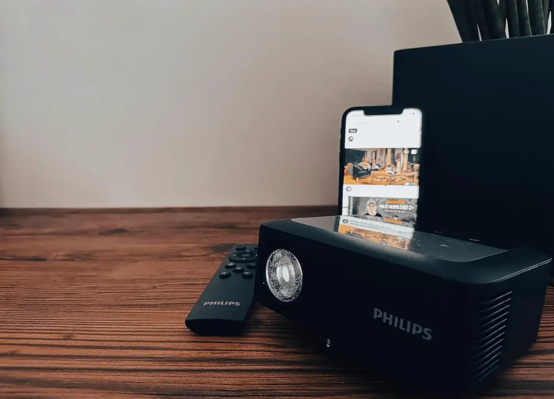 Philips NeoPix 110, Mini Videoproiettore True HD 720p, Display 65", Wi-Fi, Nero