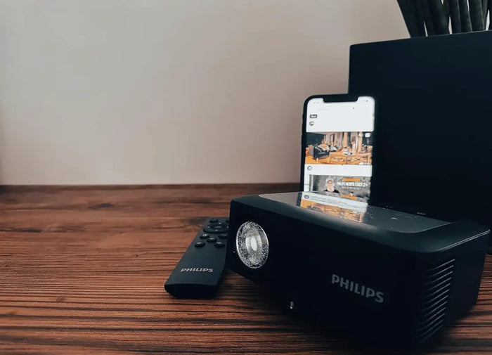 Philips NeoPix 110, Mini Videoproiettore True HD 720p, Display 65", Wi-Fi, Nero