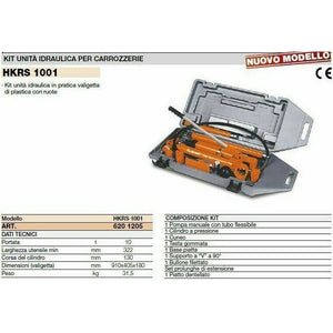 POMPANTE IDRAULICO CARROZZERIA MARTINETTO PRESSA IDRAULICA 10ton UNICRAFT 6201205