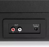 Victrola Journey, Valigia Giradischi Vintage Bluetooth a 3 Velocità, Nero