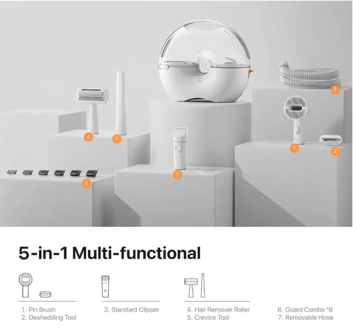 Neakasa - Kit di toelettatura S1 Pro 8-in-1 con aspiraperli per cani / gatti