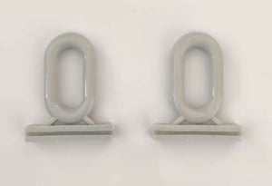 Braccetti Tende da Sole in Alluminio 50 cm Coppia Kit con Occhioli e Ganci Vari Colori