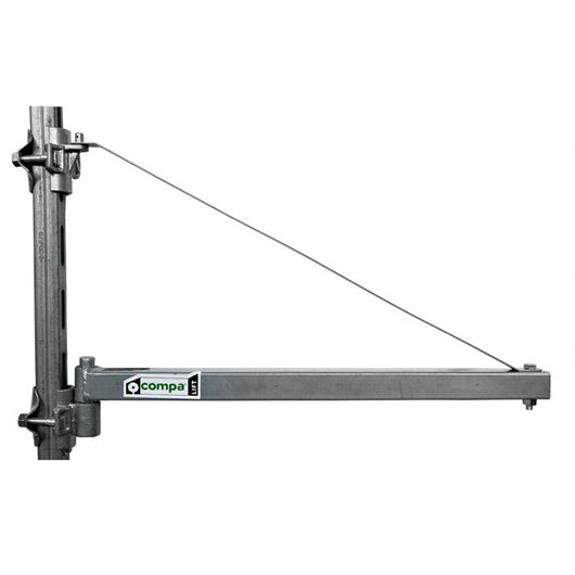 SUPPORTO BRACCIO ASTA A BANDIERA GIREVOLE PARANCO MONTACARICHI 600kg/75cm COMPA BAND 600-750