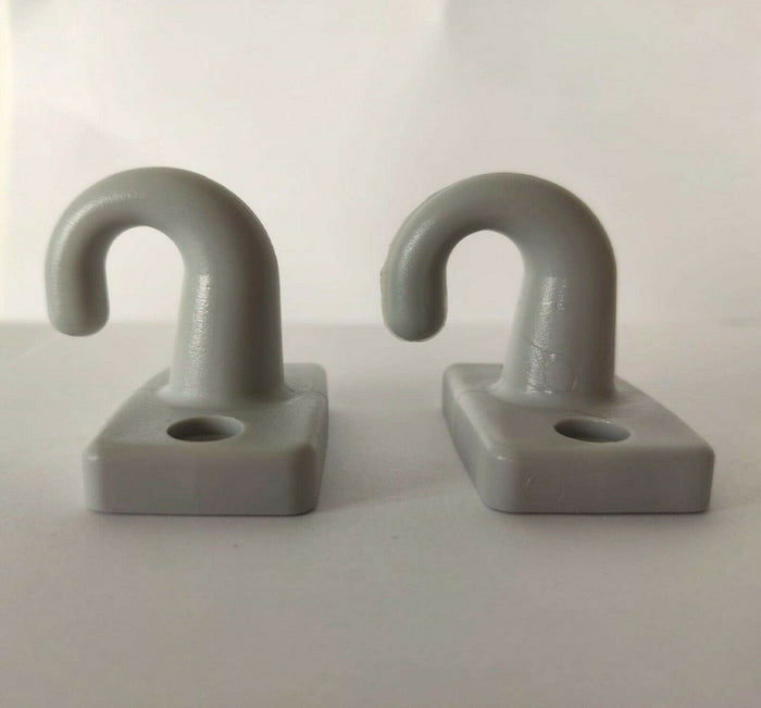 Braccetti Tende da Sole in Alluminio 50 cm Coppia Kit con Occhioli e Ganci Vari Colori