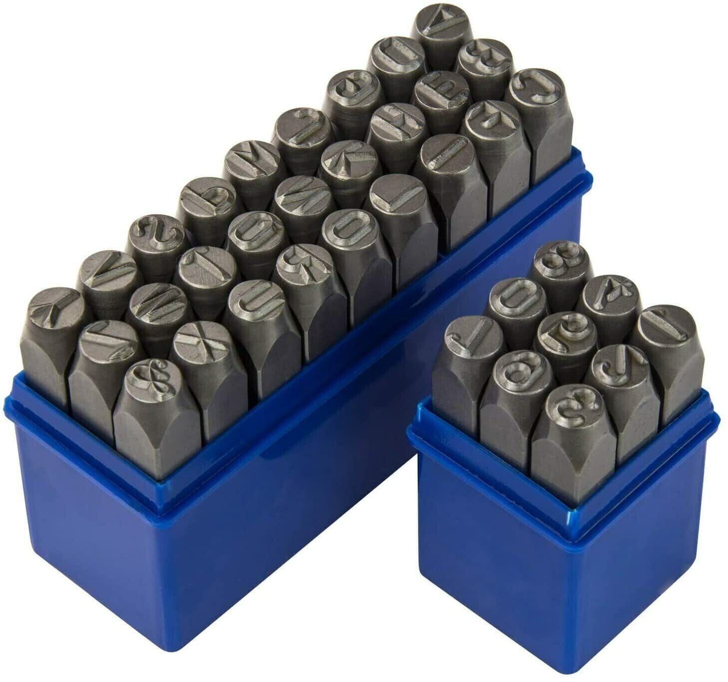 PUNZONI ALFANUMERICI 36pz LETTERE E NUMERI punzonatura marcatura 6mm