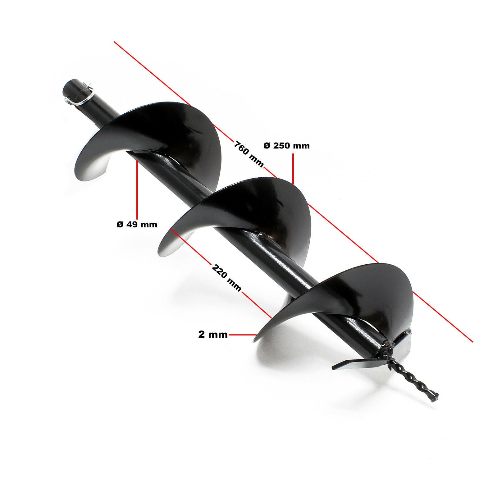 Set trivella termica 63,3 ccm 3 hp punta 250 mm uso 2 persone trapano 16_0001566