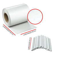 Striscia Banda Frangivista Fasce PVC Rotolo Schermo Privacy Recinzione Balcone Cancello - Bianco