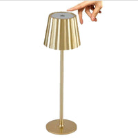LAMPADA TAVOLO TOUCH LED MODERNA RICARICABILE BAR HOTEL RISTORANTE ORO TD-306