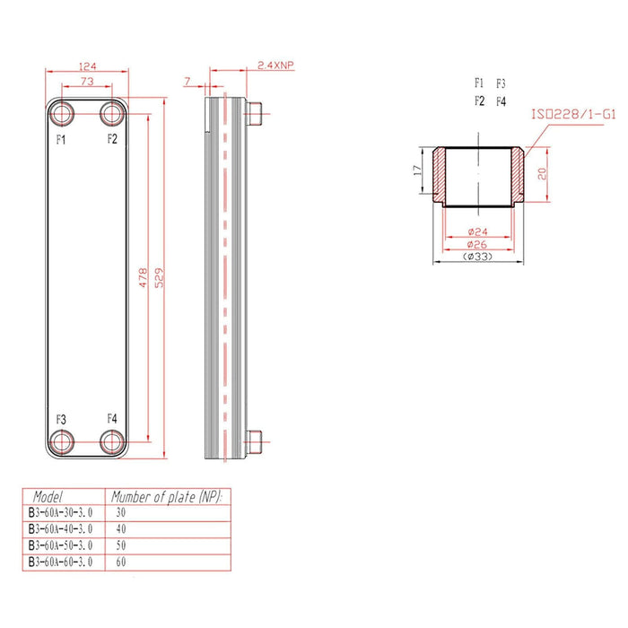 Scambiatore termico inox 30 piastre max 330 kw acqua solare 16_0000834/2