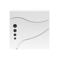 Cassetta postale da parete di design con scomparto per giornali in acciaio zincato 37 x 37 x 10,5 cm bianco 16_0000084