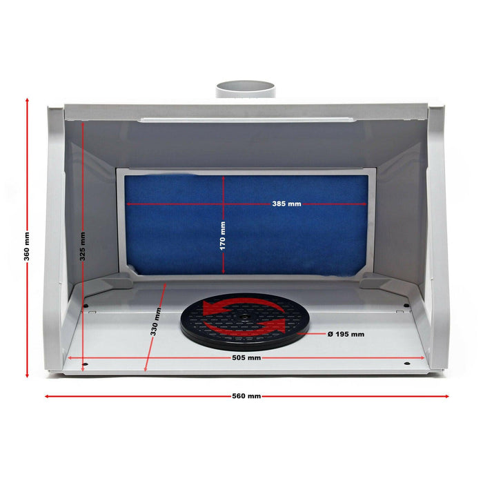 Cabina di aspirazione 9m³/min Illuminazione LED doppia ventilazione regolabile 16_0002403