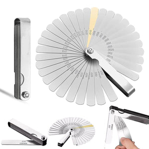 SPESSIMETRO VALVOLE DI PRECISIONE 32 LAME DI SPESSIMETRO IN ACCIAIO DA 0.04-0.88