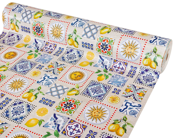 Proteggi Tavolo Morbido Tovaglia 140x320 cm Antiurto Antimacchia Copritavolo Mollettone Fantasia M