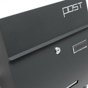 Cassetta postale dal design moderno porta giornali da parete antracite 16_0000062