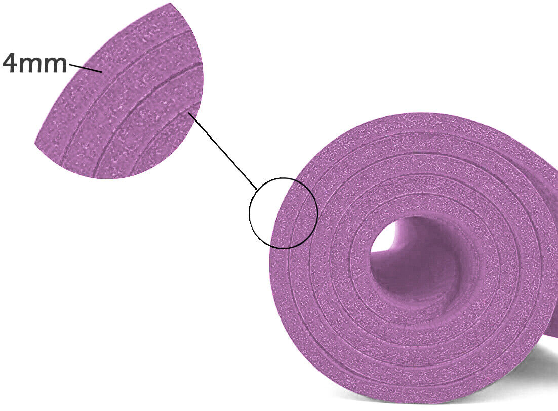 Tappetino Palestra Yoga Esercizi Aerobica Morbido Antiscivolo Viola