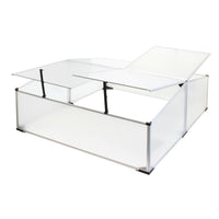 Mini serra da giardino doppia in alluminio e policarbonato cm 100 x 120 x 40 apertura a cilindro orto da esterno 16_0002680