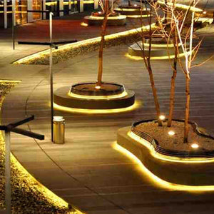 STRISCIA LED SMD 9W 10MT IP66 IMPERMEABILE LUCE BIANCO CALDA ESTERNO INTERNO