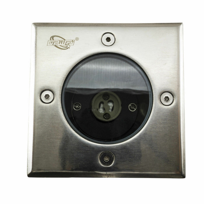 FARETTO FARO CALPESTABILE QUADRATO GU10 LAMPADA FARETTO SEGNAPASSO ESTERNO