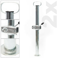 Kit cavalletto per rimorchio 10 pezzi cunei bloccaggio terminale supporto ruota 16_0002536