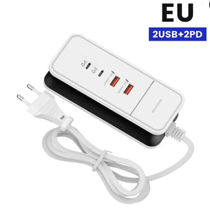 CARICATORE USB TIPO C MULTIPORTA 4 IN 1 15W RICARICA RAPIDA UNIVERSALE AS-06013