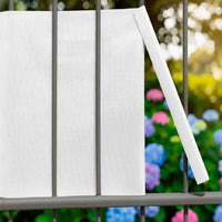Striscia Banda Frangivista Fasce PVC Rotolo Schermo Privacy Recinzione Balcone Cancello - Bianco