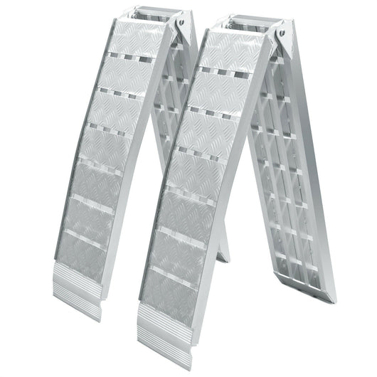 Set di 2 rampe di carico 228 cm 1360 kg rampa di accesso per moto atv pieghevole in alluminio 16_0001225