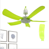 VENTILATORE CASA SOFFITTO 5 PALE ANELLO AGGANCIO ON OFF DIAMETRO 60CM HQ-999A