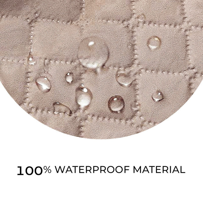 Copri Poltrona Impermeabile Tasche Laterali Proteggi Poltrona Antimacchia Antiscivolo 1 Posto Beige