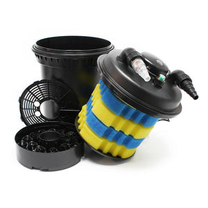 Kit set laghetto 12000 litri Pompa UVC 11 watt Tubo 3600 l/h Kit filtraggio 5 mt 16_0001955