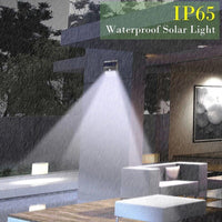 4 FARETTI 30 LED SOLARE ESTERNO LAMPADA GIARDINO FARETTO FOTOVOLTAICO SENSORE