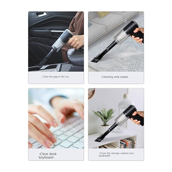 ASPIRAPOLVERE 3 IN 1 SENZA FILI RICARICABILE AUTO CASA UFFICIO ASPIRA SOFFIA USB