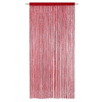 Tenda a Fili Elegante Per Porte Finestre Pannello 140x290 Cm Divisorio Camere Stanze Ambienti Bordeaux