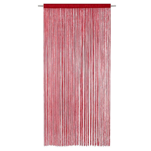 Tenda a Fili Elegante Per Porte Finestre Pannello 140x290 Cm Divisorio Camere Stanze Ambienti Bordeaux