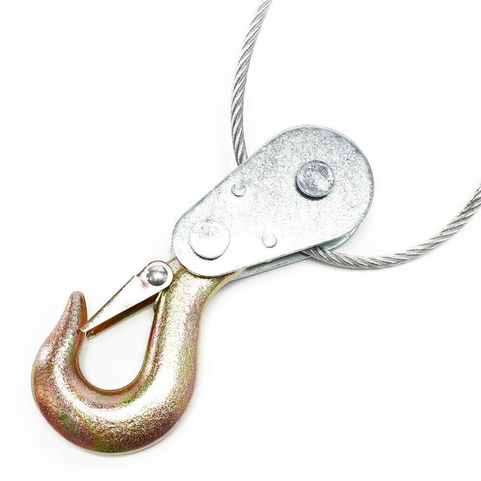 Il paranco manuale 2000 kg 2,2 m 2 trasmissione 2 ganci verricello di trazione attrezzi garage officina fai da te 16_0002749