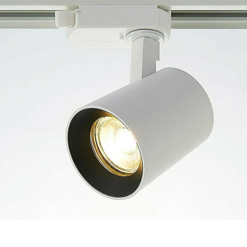 FARETTO DA BINARIO ORIENTABILE 15W LUCE CALDA ROTABILE FARO LED COB DA SOFFITTO
