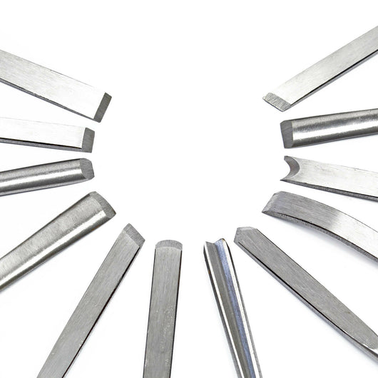 Set ferro da intaglio da 12 pezzi per intaglio del legno con ferro piatto e sgorbia 16_0002835