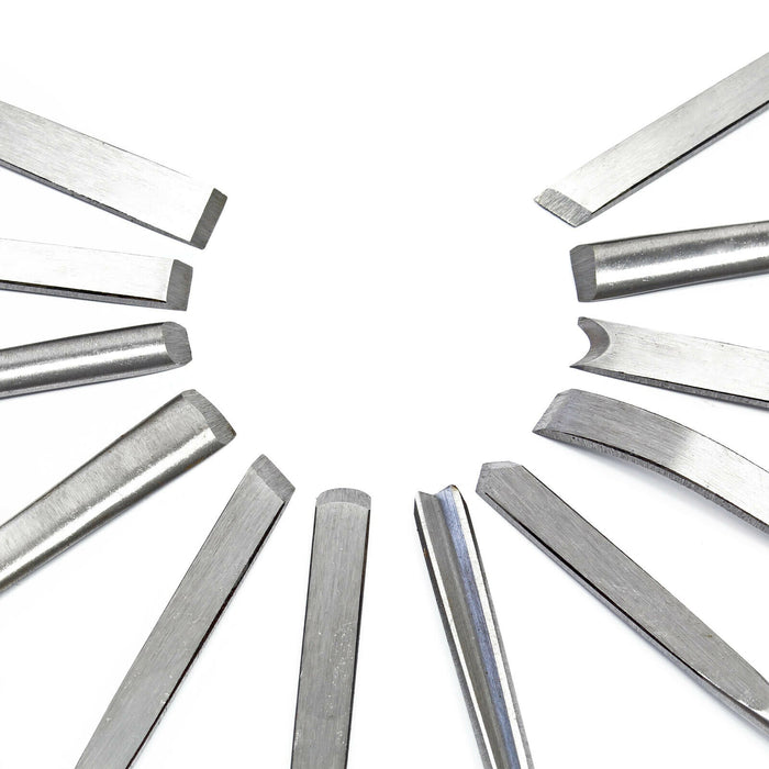 Set ferro da intaglio da 12 pezzi per intaglio del legno con ferro piatto e sgorbia 16_0002835