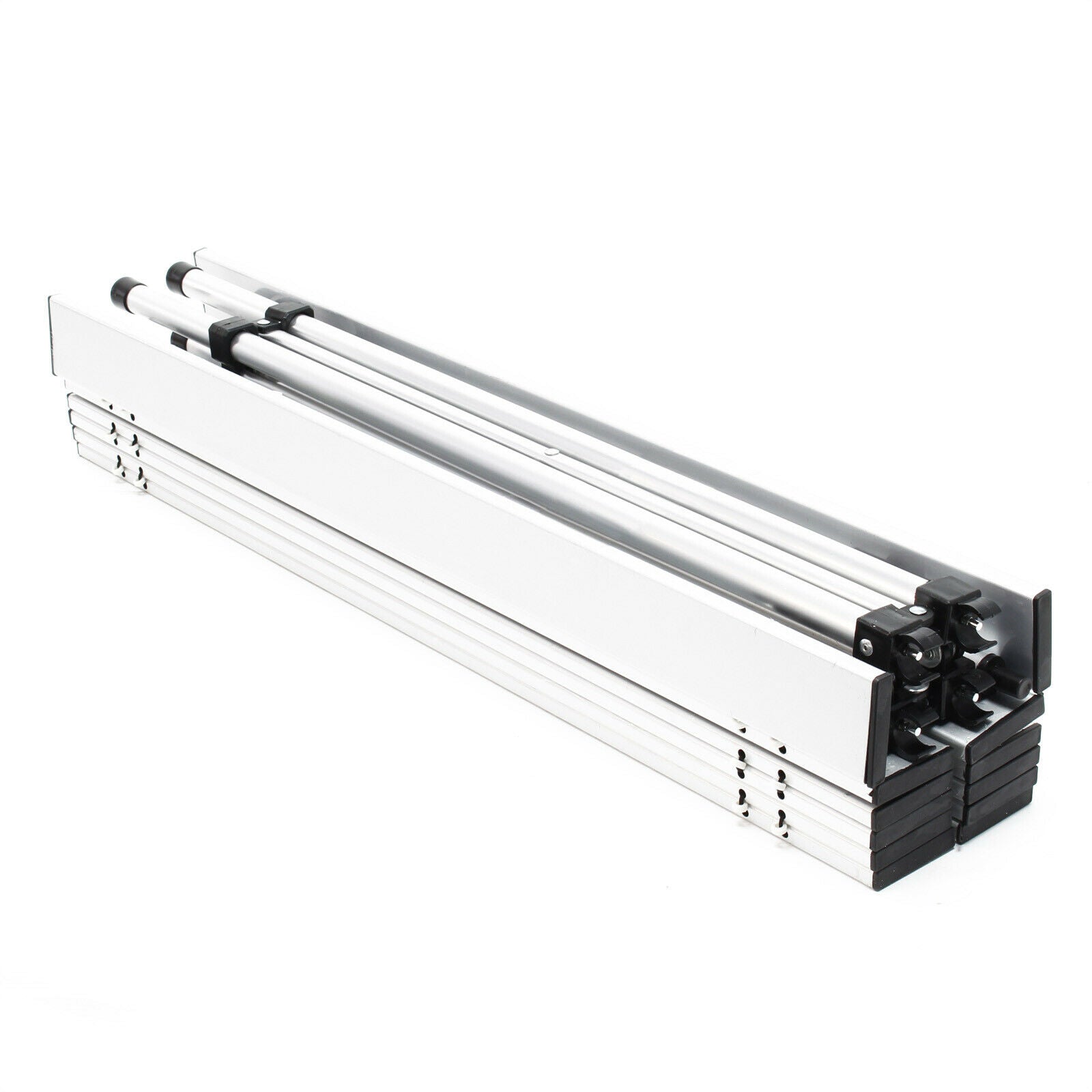 Tavolo da campeggio in alluminio con piano da 70 cm e borsa da trasporto silver 16_0000539