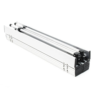 Tavolo da campeggio in alluminio con piano da 70 cm e borsa da trasporto silver 16_0000539