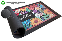 Zerbino Gomma Sostenibile 40X70 Antiscivolo Ingresso Interno Esterno Moderno Dis.S