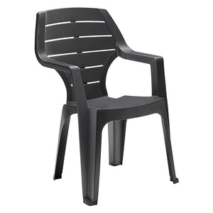 sedia in polipropilene alta bianca