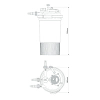 Filtro UV per laghetto a pressione 18 Watt 30.000 litri facile pulizia 16_0001921