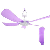 VENTILATORE CASA SOFFITTO 5 PALE ANELLO AGGANCIO ON OFF DIAMETRO 60CM HQ-999A