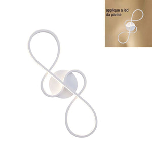 APPLIQUE LAMPADA INTERNO MODERNA PARETE MURO INFINITO 38W LUCE CALDA ST-103