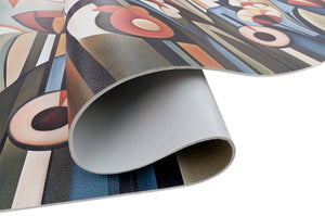 Tappeto Cucina Gomma Pvc 51x340 cm Antimacchia Passatoia Antiscivolo Antisfilo Lavabile Dis_E