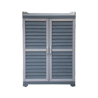 Tavolo da giardino con base e piano di lavoro 99,7 cm grigio 16_0002398